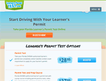 Tablet Screenshot of learnerspermittest.com